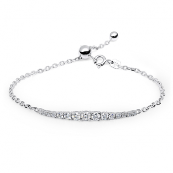 18K White Gold Diamond Bracelet