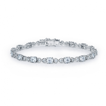 18K White Gold Diamond Bracelet