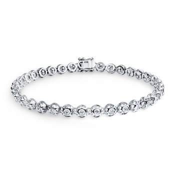 18K White Gold Diamond Bracelet