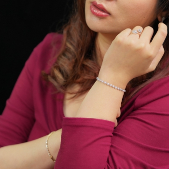 18K White Gold Diamond Bracelet