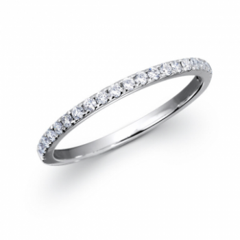 18K WHITE GOLD 0.25CT HALF ETERNITY RING