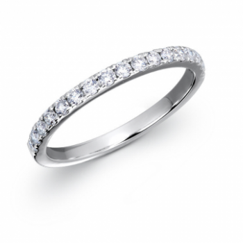 18K WHITE GOLD 0.33CT HALF ETERNITY RING